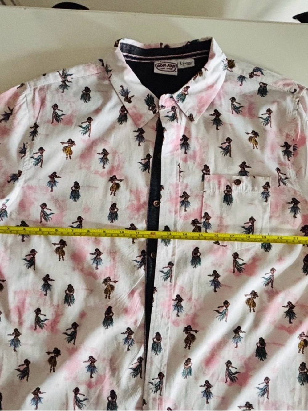 Mens Large Hawaiian Ron Jon Surf Shop short-sleeve button-up shirt